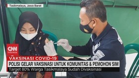 VIDEO: Polisi Gelar Vaksinasi Untuk Komunitas & Pemohon SIM