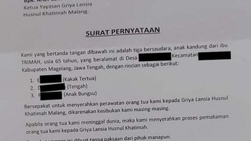 3 ANAK 'PASRAHKAN' IBUNDA KE PANTI KARENA SIBUK