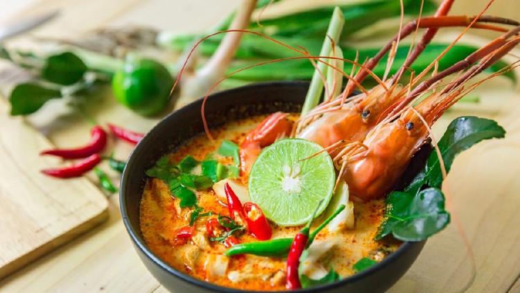 tom yum Top view