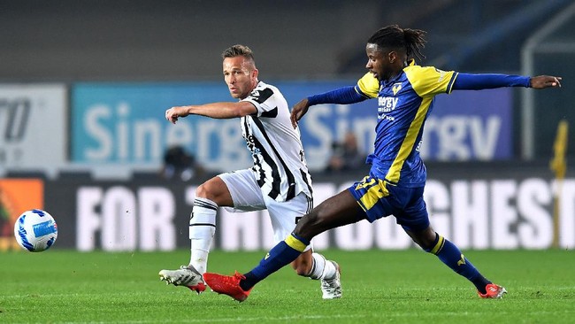 Juventus kalah 1-2 dari Verona di Stadion Marc Antonio Bentegodi, Sabtu (30/10) malam waktu Indonesia.