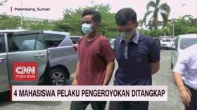 VIDEO: Empat Mahasiswa Pelaku Pengeroyokan Ditangkap