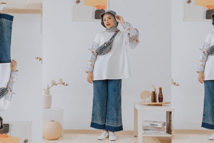 OOTD hijabers ala Ananza memang hanya sekadar memadukan outfit-outfit simple, tapi tetap terlihat elegan dan menarik. Gimana nih, menurut kamu? Jangan lupa di capture untuk kamu ikuti nanti ya, Beauties! (Foto: instagram/ananzaprili)