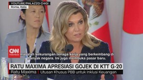 VIDEO: Ratu Maxima Apresiasi Gojek di KTT G-20