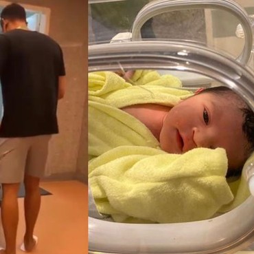 8 Momen Haru & Bahagia Margin Wieheerm Lahirkan Anak Pertama