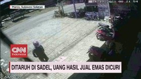 VIDEO: Ditaruh di Sadel, Uang Hasil Jual Emas Dicuri