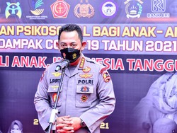 Kapolri Beri Dukungan Psikososial ke Anak-anak Terdampak COVID-19