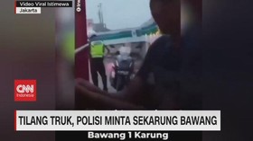 VIDEO: Tilang Truk, Polisi Minta Sekarung Bawang