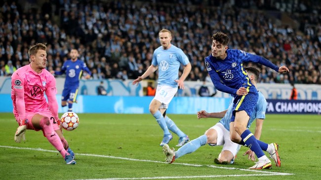 Chelsea menang tipis atas Malmo dalam matchday keempat Liga Champions di Stadion Eleda, Swedia, Rabu (3/11) dini hari waktu Indonesia.