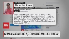 VIDEO: Gempa Magnitudo 5,9 Guncang Maluku Tengah