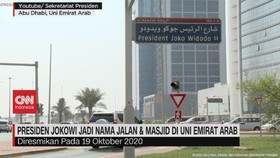 VIDEO: Presiden Jokowi Jadi Nama Jalan & Masjid di Uni Emirat Arab
