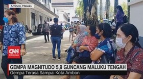 VIDEO: Gempa Magnitudo 5,9 Guncang Maluku Tengah, Warga Panik