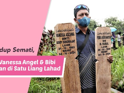 Cinta Sehidup Semati, Jenazah Vanessa Angel & Bibi Dimakamkan di Satu Liang Lahad