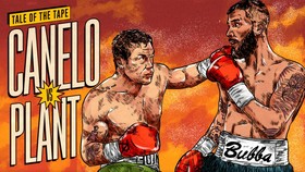 INFOGRAFIS: Tale of the Tape Canelo Alvarez vs Caleb Plant