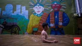 Kali Ciliwung Meluap, 50 RT di Jakarta Terendam Banjir Pagi Ini