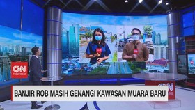 VIDEO: Banjir Rob Masih Genangi Kawasan Muara Baru