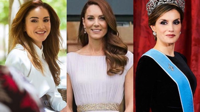 Beda Gaya Kate Middleton, Ratu Letizia, dan Ratu Rania saat Mengenakan Setelan Pink, Siapa Paling Modis?
