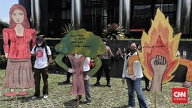 FOTO: Aksi Damai Bersihkan Indonesia di KPK
