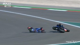 VIDEO: Detik-detik Quartararo Jatuh di MotoGP Algarve