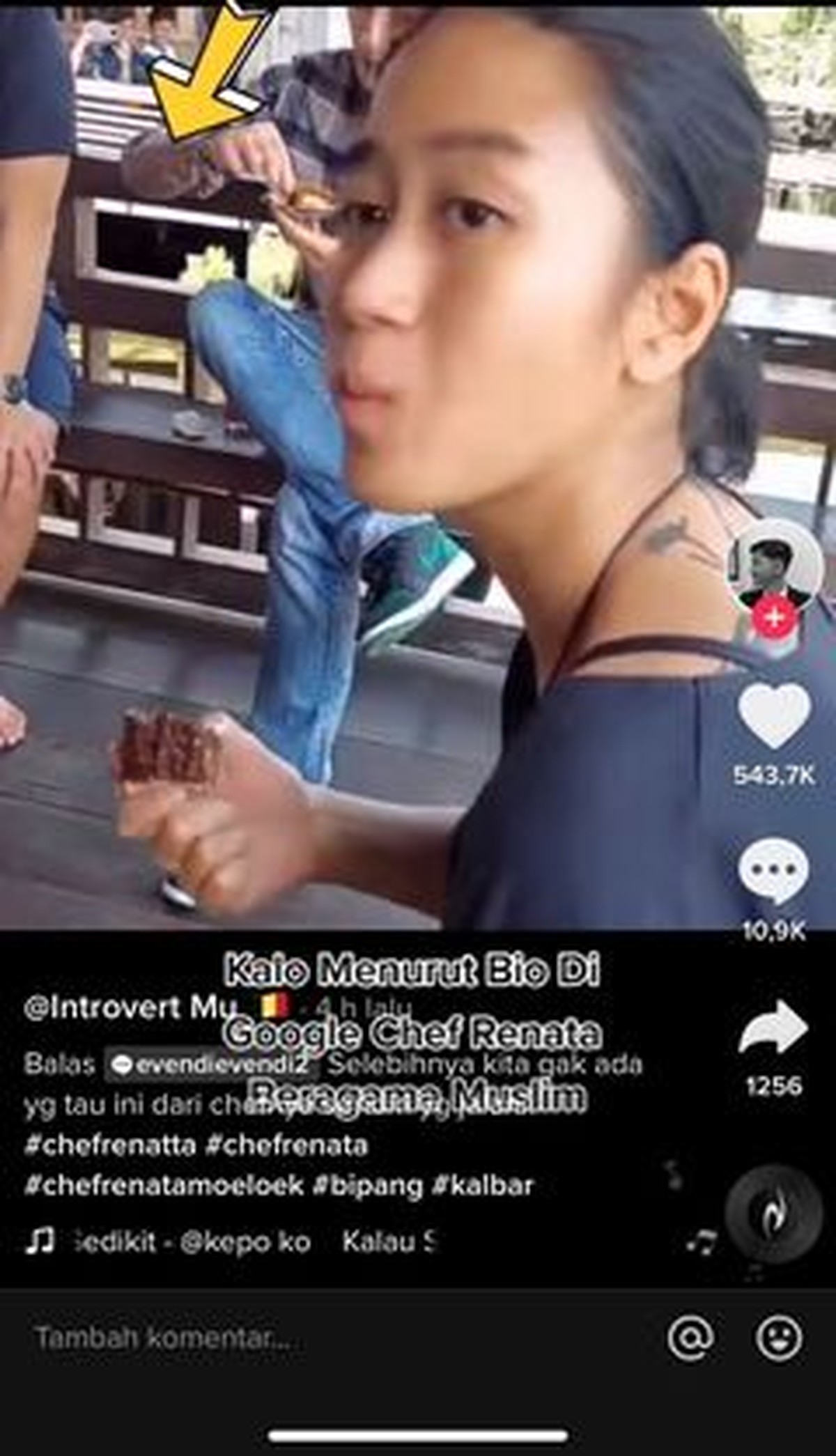 Beredar sebuah video di TikTok yang menampilkan chef Renatta makan babi bikin heboh&comma; yuk intip momennya&excl;