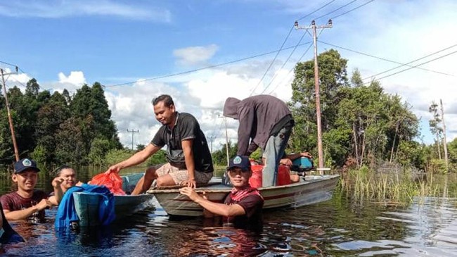 Potensi banjir di wilayah Kalimantan secara keseluruhan menurun hingga dari tengah hingga akhir November 2021.