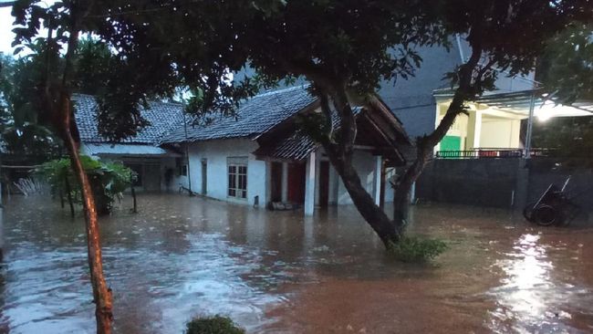 Sebanyak 124 Kepala Keluarga (KK) atau 455 jiwa di lima kecamatan di Jember, Jatim, terdampak banjir setinggi hampir 1 meter.