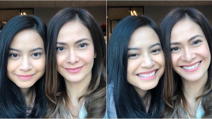 Hanggini dan Ersa Mayori. Kemiripan dua artis ini dinotis oleh netizen saat mereka bermain di film yang sama. Banyak yang mengira bahwa Ersa Mayori memiliki hubungan darah dengan Hanggi. (Foto: Instagram.com/ersamayori)