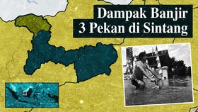 INFOGRAFIS: Dampak Banjir 3 Pekan di Sintang Kalbar