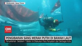 VIDEO: Pengibaran Sang Merah Putih di Bawah Laut