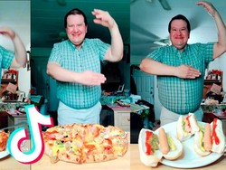 Hobi Makan sambil Joget, Bapak-bapak Ini Punya Jutaan Followers di TikTok