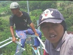 Jangan Ditiru! 2 Pemuda Ini Panjat Tower Setinggi 50 Meter Demi Konten YouTube