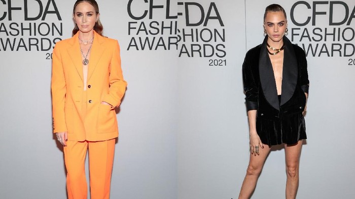 Parade Selebriti Berbusana Terbaik dalam Balutan Setelan Jas di Red Carpet CFDA  Awards 2021