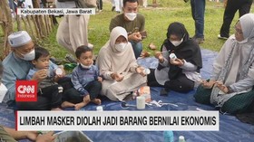VIDEO: Limbah Masker Diolah Jadi Barang Bernilai Ekonomis