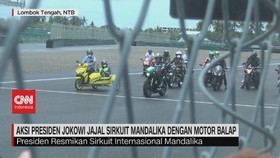 VIDEO: Naik Motor Modif Pribadi, Jokowi Jajal Sirkuit