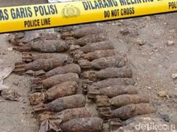 26 Mortir Diduga Peninggalan Zaman Belanda Ditemukan Terkubur Tanah di Tuban