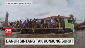 VIDEO: Banjir Sintang Tak Kunjung Surut