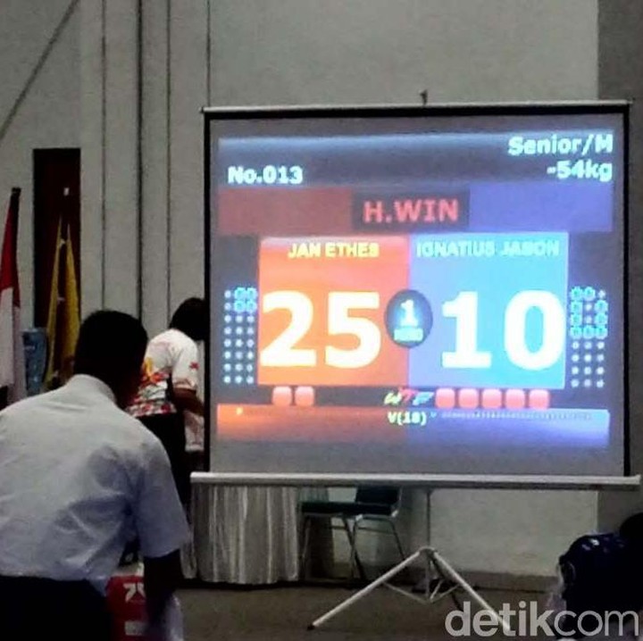 <p>Pada kelas yang diikuti Ethes, ada tiga orang yang berpartisipasi. Ethes langsung melaju ke babak final setelah mendapatkan 'bye'. (Foto: Bayu Ardi Isnanto)</p>