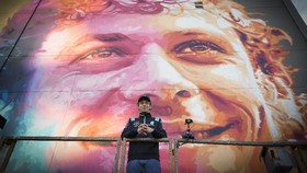 FOTO: Kualifikasi Terakhir Rossi di MotoGP dan Kejutan Mural