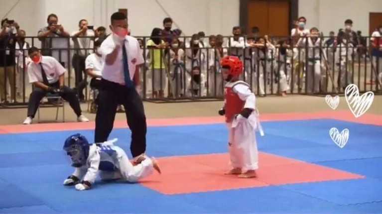 7 Momen Detik-detik Jan Ethes Juara Satu Taekwondo Cucu Presiden Jokowi, Jan Ethes bikin bangga usai menjuarai pertandingan Taekwondo di Solo. Yuk intip aksinya!