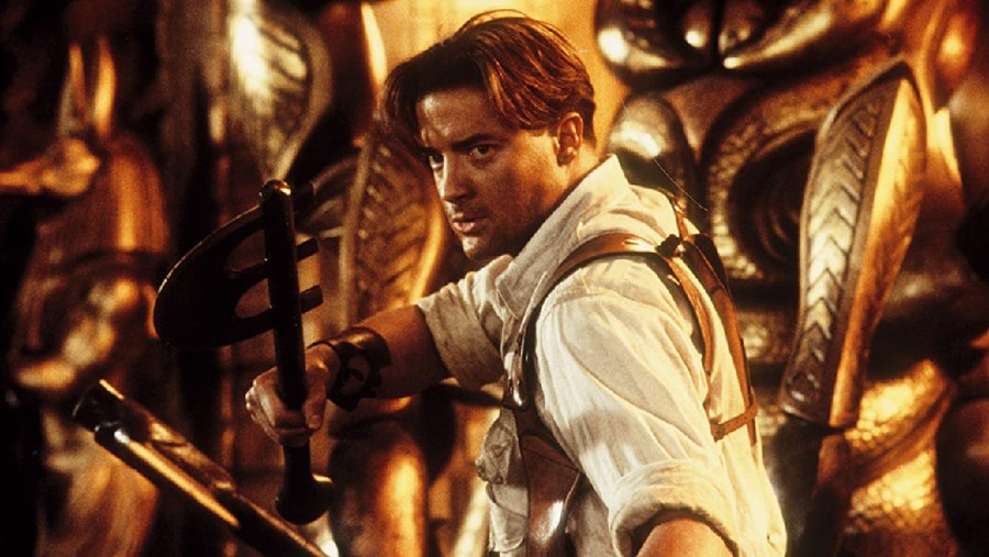 Brendan Fraser di film The Mummy (1999).