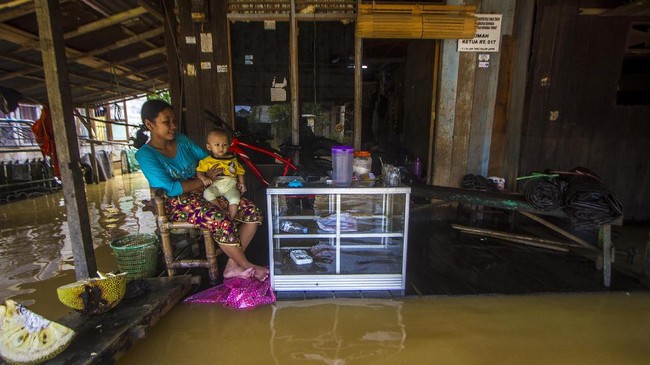 FOTO: Enam Kecamatan di Hulu Sungai Tengah Terdampak Banjir