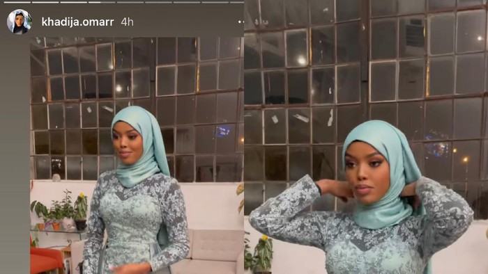 Foto Khadija Omar yang mengikuti ajang Miss World 2021 di Puerto Rico.