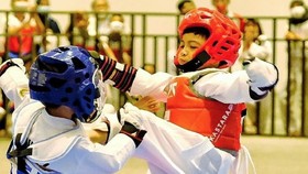 Aksi Jan Ethes Jadi Juara Taekwondo