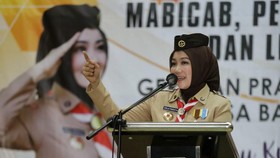 Atalia Kamil Lantik Mabicab, Kwarcab, LPK Pramuka Bekasi