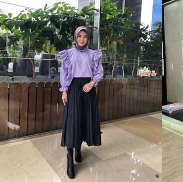 8 Outfit Hijab Stylish ala Ayana Moon Selebgram Cantik Asal Korea