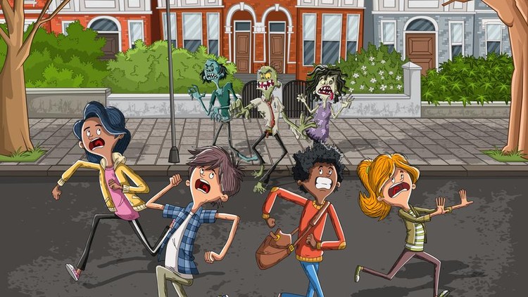 Ilustrasi zombie Ilustrasi zombie