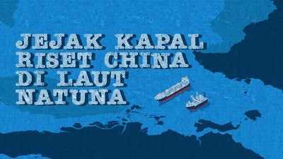 INFOGRAFIS: Jejak Kapal Riset China di Laut Natuna