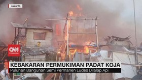 VIDEO: Kebakaran Permukiman Padat Koja