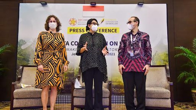 Salah satu isu pembahasan yang diusung Indonesia dalam COP-4 Konvensi Minamata, yakni upaya penghapusan perdagangan merkuri ilegal yang masih marak terjadi.