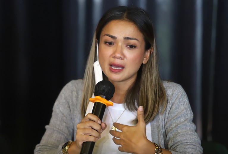 Nirina Zubir jumpa pers soal mafia tanah.