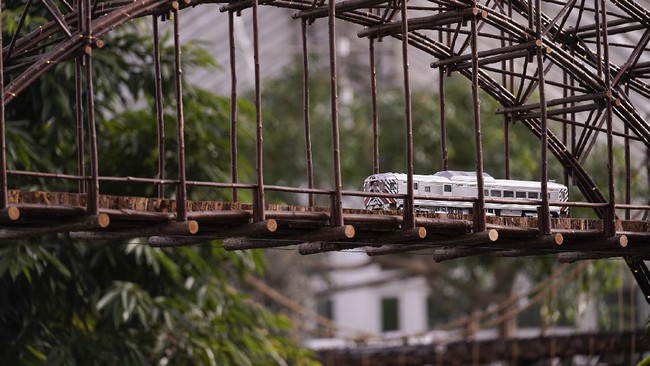 FOTO: Dunia Miniatur Kereta di Taman New York